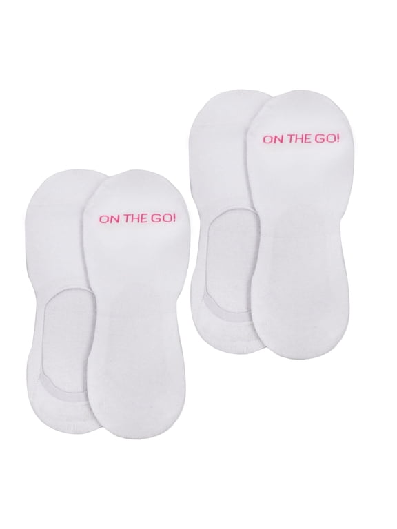 Women's Athletic Liner (2 Pair Pack, White)