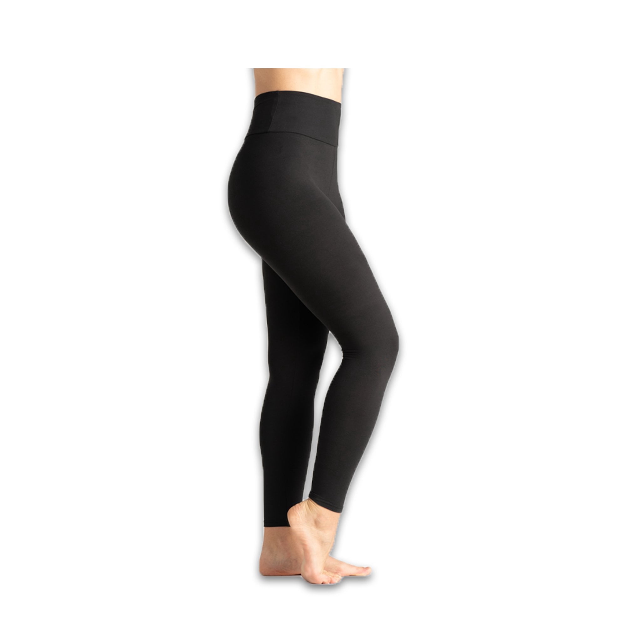 On the Go Women's High Waist Leggings (1 Pair, Black, Size L-2X) - SuperSoft Slimming Tummy Control Yoga Pants