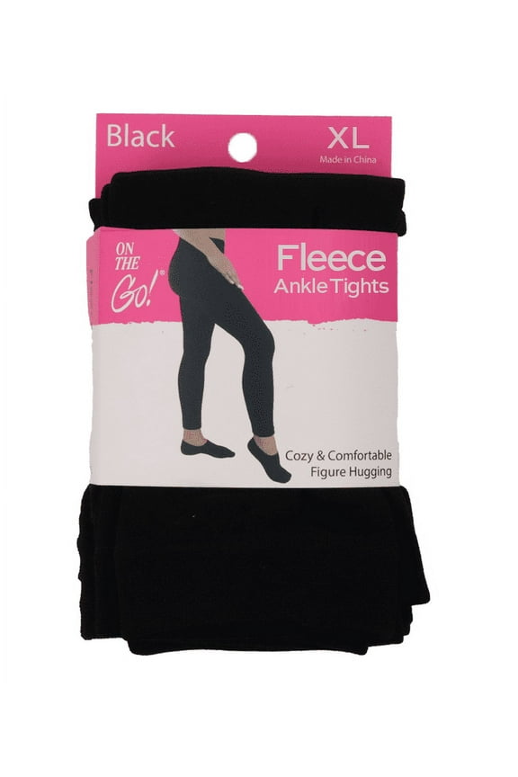 On the Go Women's Fleece Ankle Tights, Size S to XL