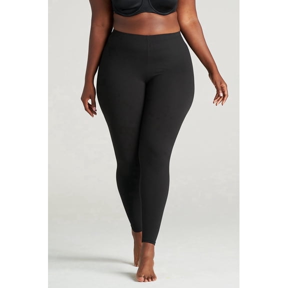 On the Go Women's Cozy Soft Fleece Lined Ankle Tights (1 Pair, Black, Size XL - Previously Q)