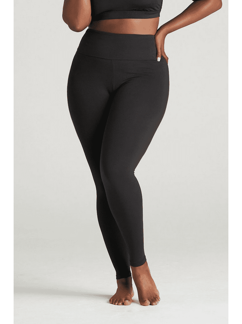 Nala レギンス　High waist half leggings On The Go! Women's High Waist Black Leggings Size L-2X, SuperSoft