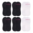thumbnail image 1 of On the Go Women's Invisible Socks (6 Pair Pack, 2 Black, 1 White Combo), 1 of 3