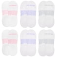 thumbnail image 1 of On the Go Women's Invisible Socks (6 Pair Pack, White with Blue/Pink/Grey Galaxy Arches), 1 of 3