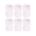 thumbnail image 1 of On the Go Women's Invisible Socks (6 Pair Pack, White), 1 of 4