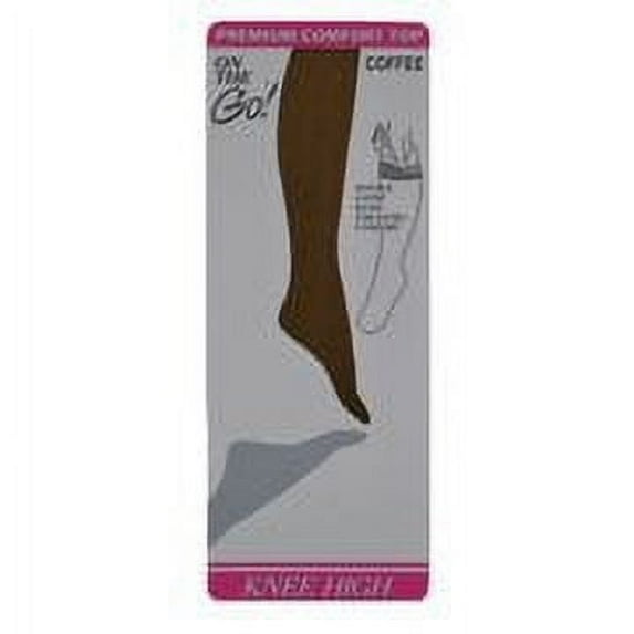 On the Go Women's Knee Highs (1 Pair, Coffee)
