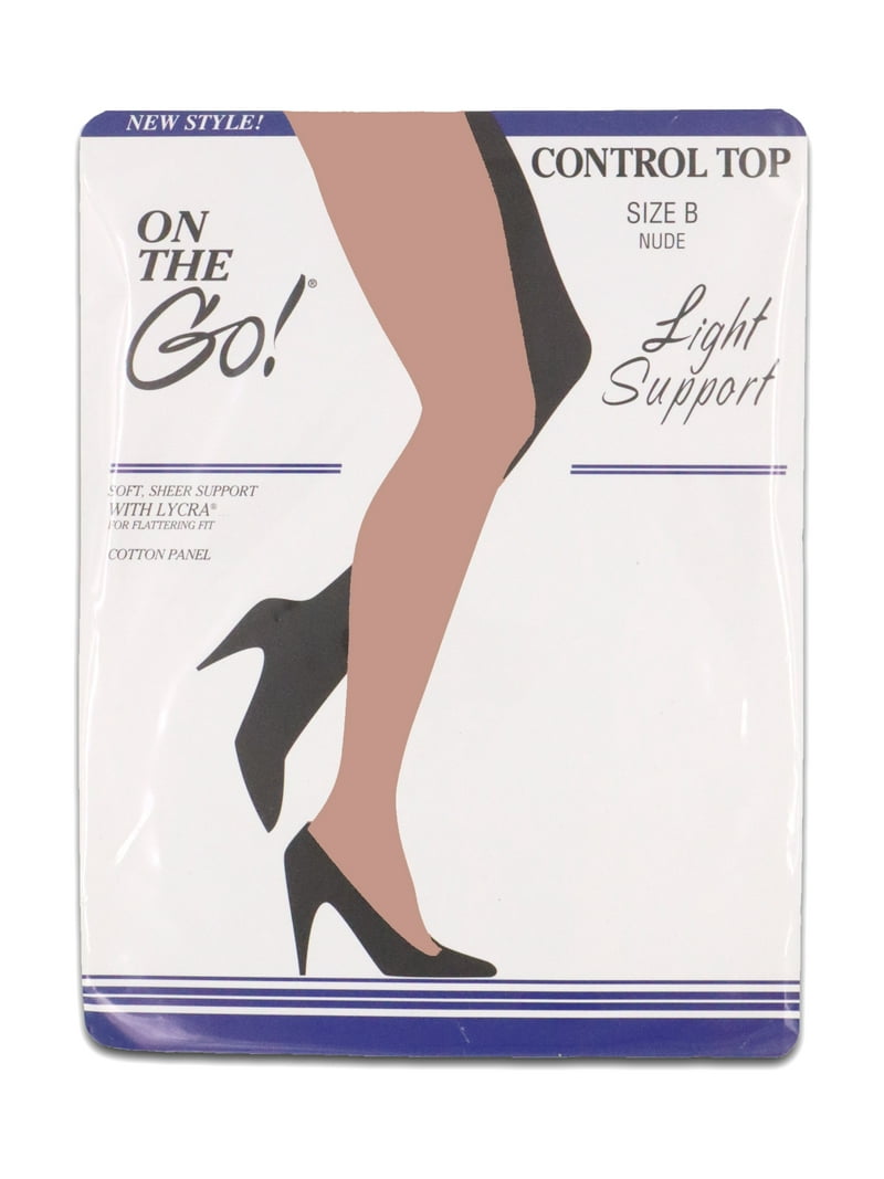 Go Light Support Pantyhose Sheer Control Top