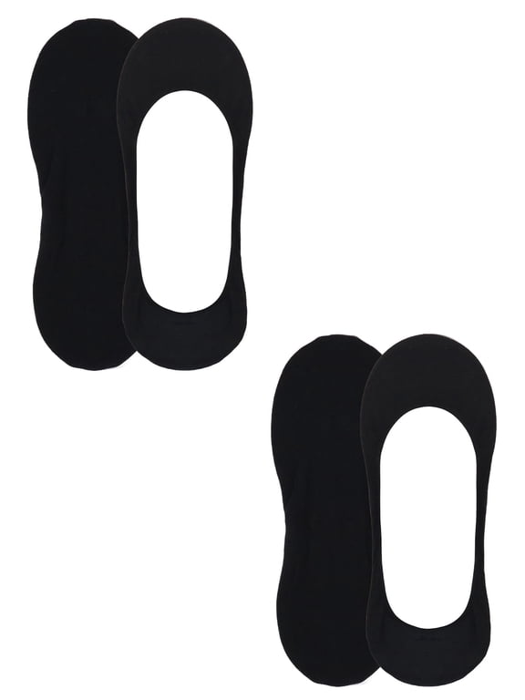 Women's Low Cut Liner Socks (2 Pair Pack, Black)
