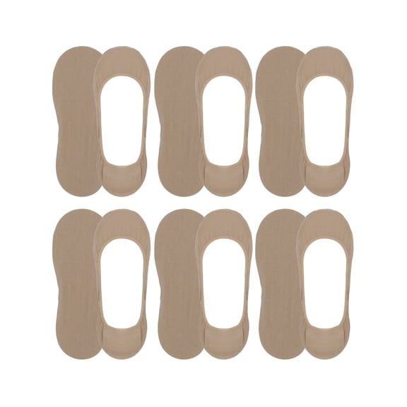 On the Go Women's Low Cut Liner Socks (6 Pair Pack, Nude)