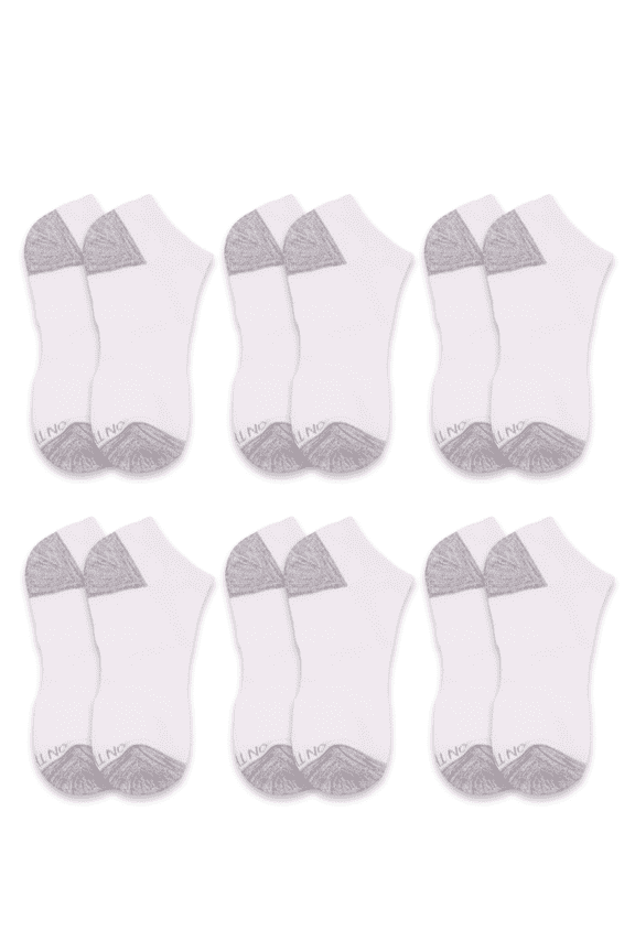 On the Go Women's Cushion Low Cut Socks (6 Pair Pack, Plain Jane)