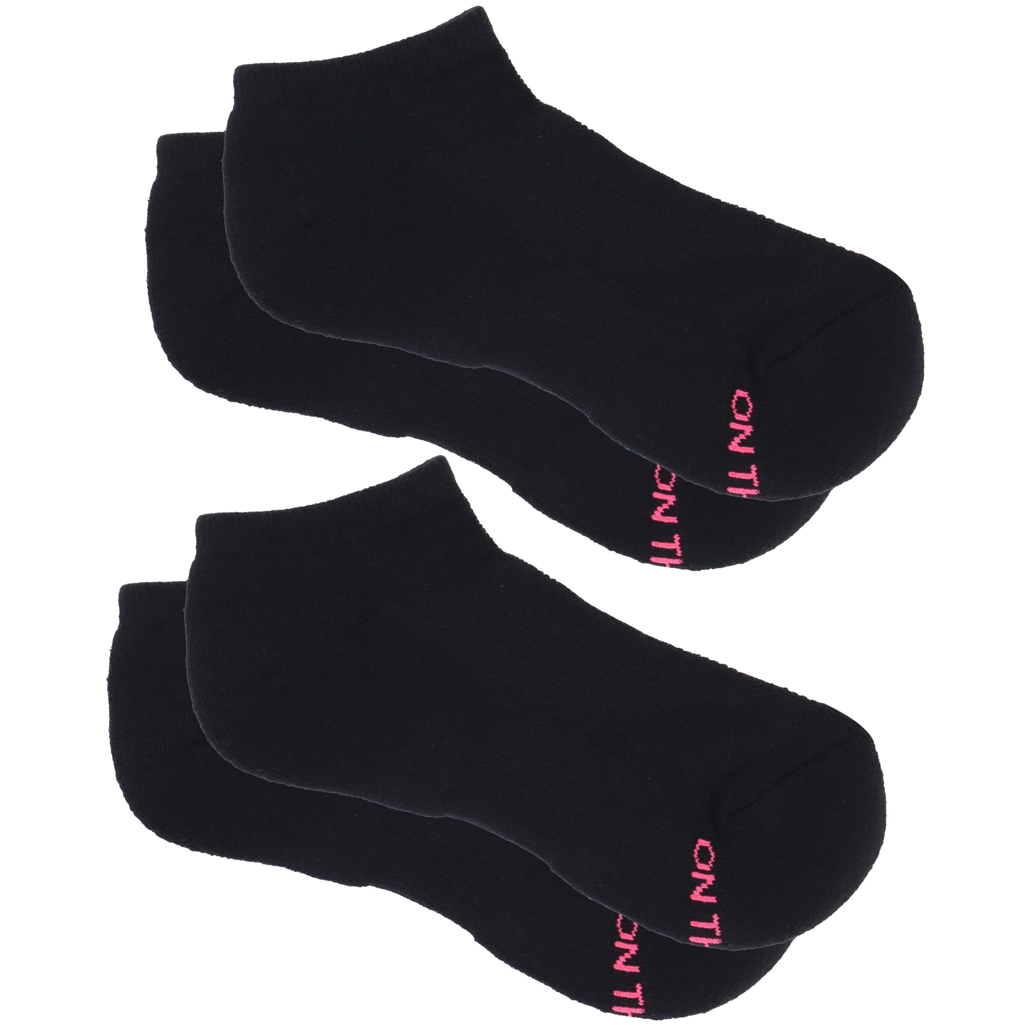 On the Go Women's Low Cut Socks (Black Solid, 2 Pair)