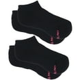 thumbnail image 1 of On the Go Women's Low Cut Socks (Black Solid, 2 Pair), 1 of 4