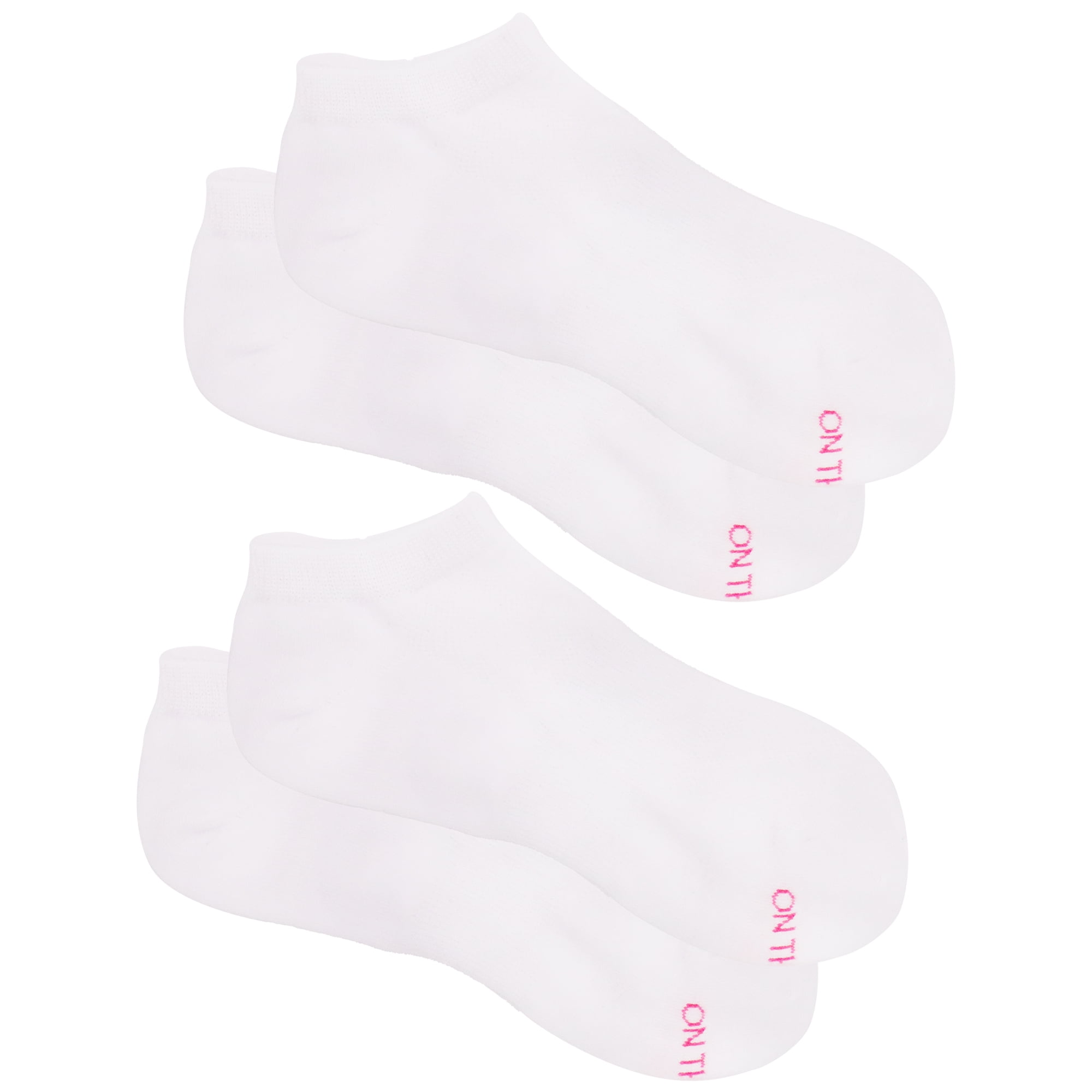 On the Go Women's Low Cut Socks (White Solid, 2 Pair)
