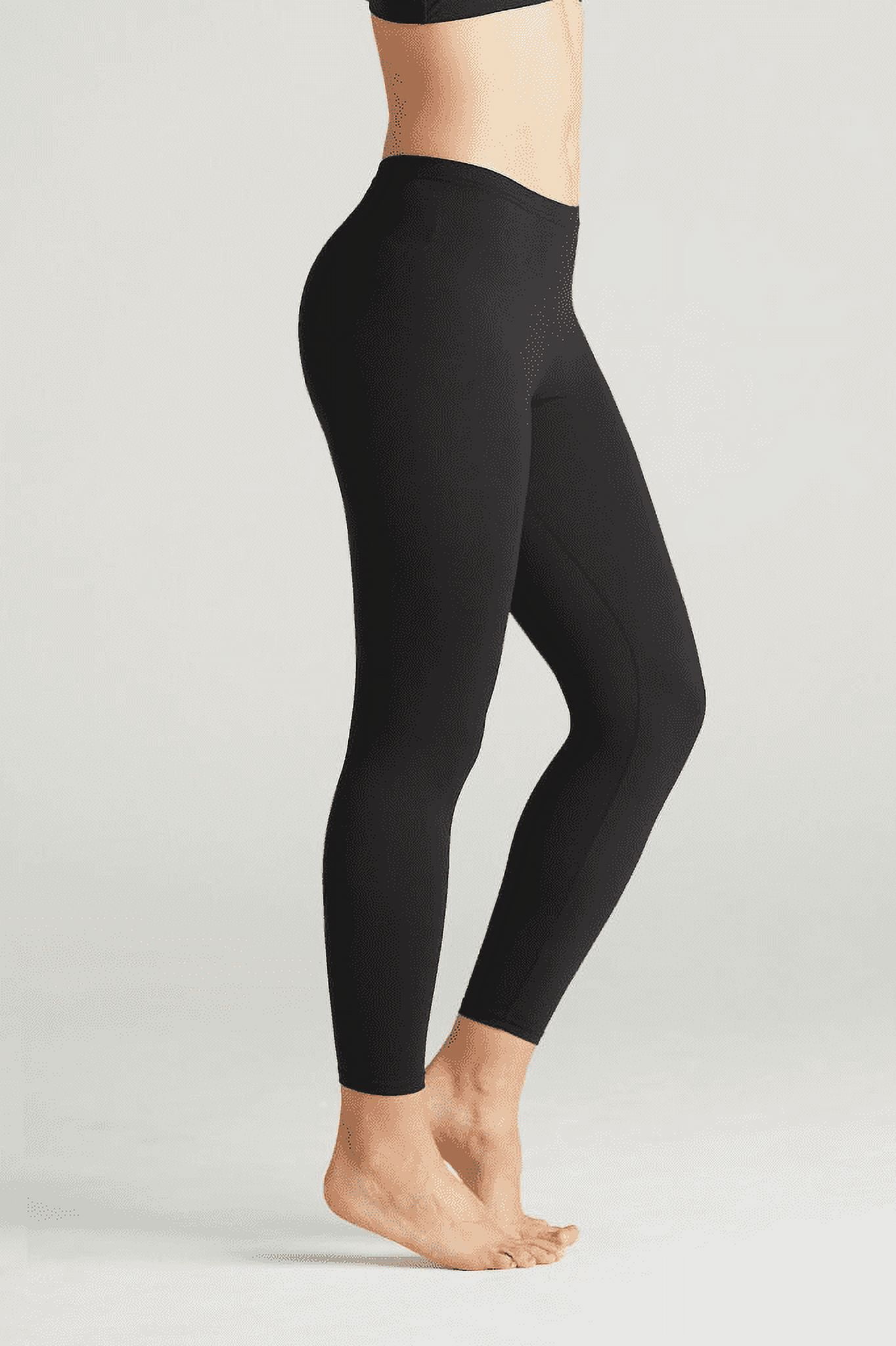 スパッツ・レギンス Courreges Black Stretch Nylon Leggings Black Logo Long Pants Courreges Bike Yoga Sport Legging