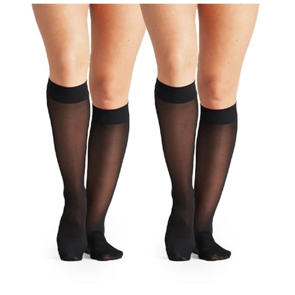 On the Go Women's Trouser Socks (2 Pair Pack, Black)