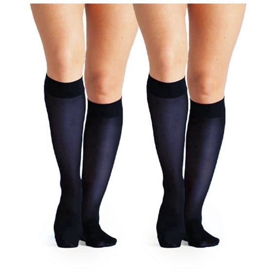 On the Go Women's Trouser Socks (2 Pair Pack, Navy)