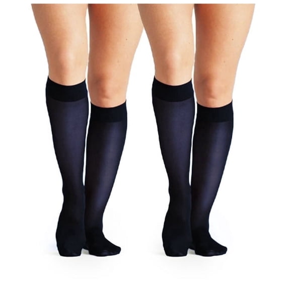 On the Go Women's Trouser Socks (2 Pair Pack, Navy)
