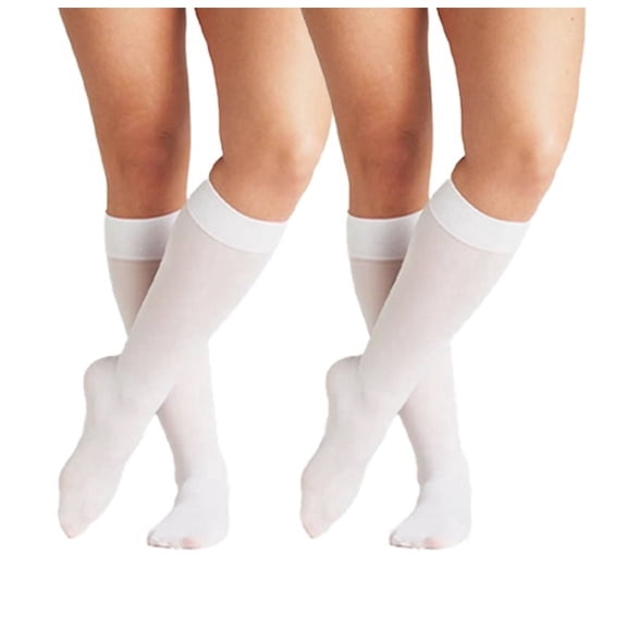 On the Go Women's Trouser Socks (2 Pair Pack, White)