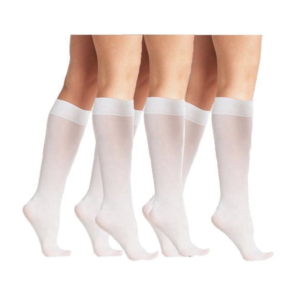 On the Go Women's Trouser Socks (3 Pair Pack, White)