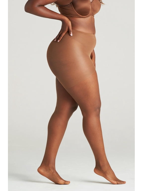 Women's Ultra Sheer Control Top Pantyhose Coffee Size Large, 1 Pair