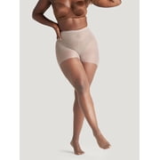 On the Go Womens Ultra Sheer Pantyhose 1 Pair Pack, Off White, Size L