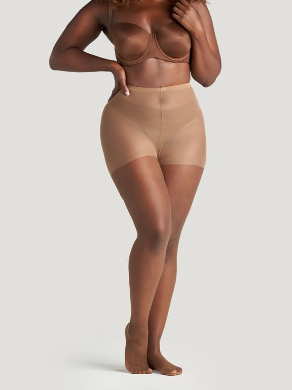 On The Go Women's Ultra Sheer Pantyhose Coffee Size XL, 1 Pair