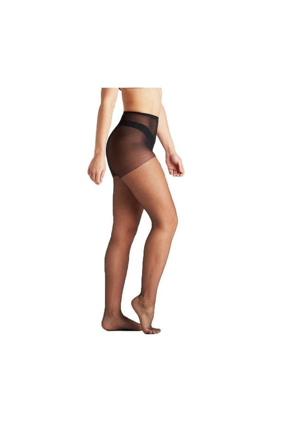On the Go Women's Ultra Sheer Pantyhose (1 Pair, Jet Black, Size 3)