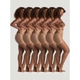 thumbnail image 1 of On the Go Women's Ultra Sheer Pantyhose (6 Pair Pack, Coffee, Size 2), 1 of 5