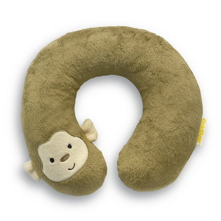 Goldbug Travel Pillow, Head and Neck Support for Toddlers, Monkey