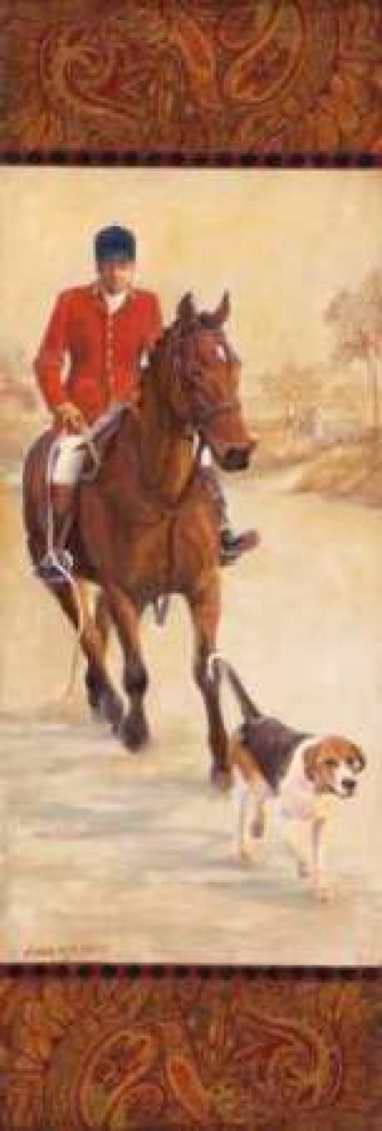 On the Hunt I Canvas Art - Linda Wacaster (8 x 24)