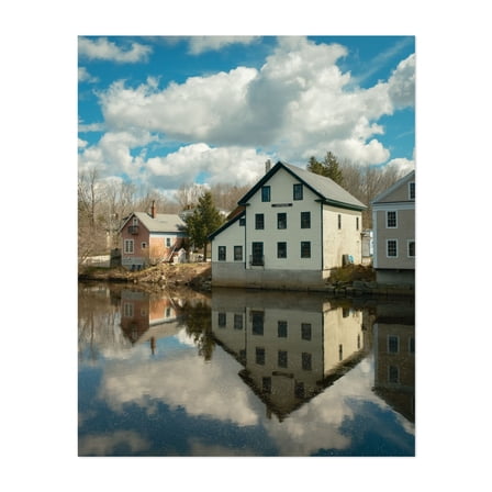 On the Narraguagus River, Cherryfield - Cherryfield Maine Photography Unframed Wall Art Print 8 x 10 inches