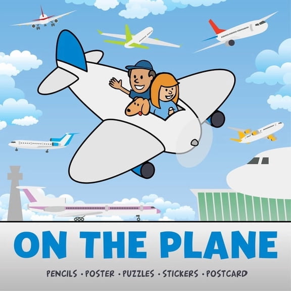 On the Plane Activity Pack: Pencils, Poster, Puzzles, Stickers, Postcard, (Paperback)