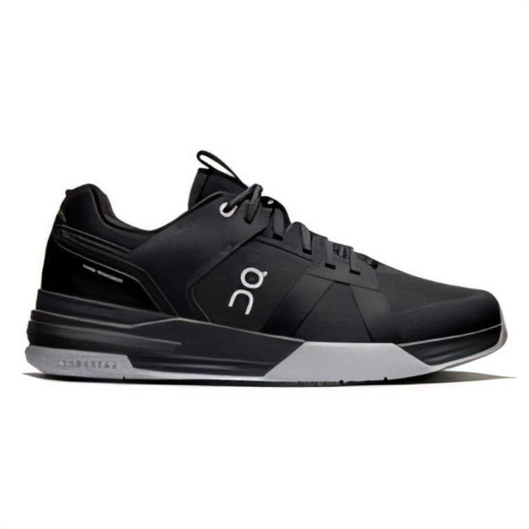 On Running The Roger Clubhouse Shoes Mens 8 Black Leather Tennis Casual Sneakers Men main image 4