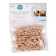 thumbnail image 1 of On the Surface Mini Wooden Brown Clothespins, 50 Ct., 1 of 5