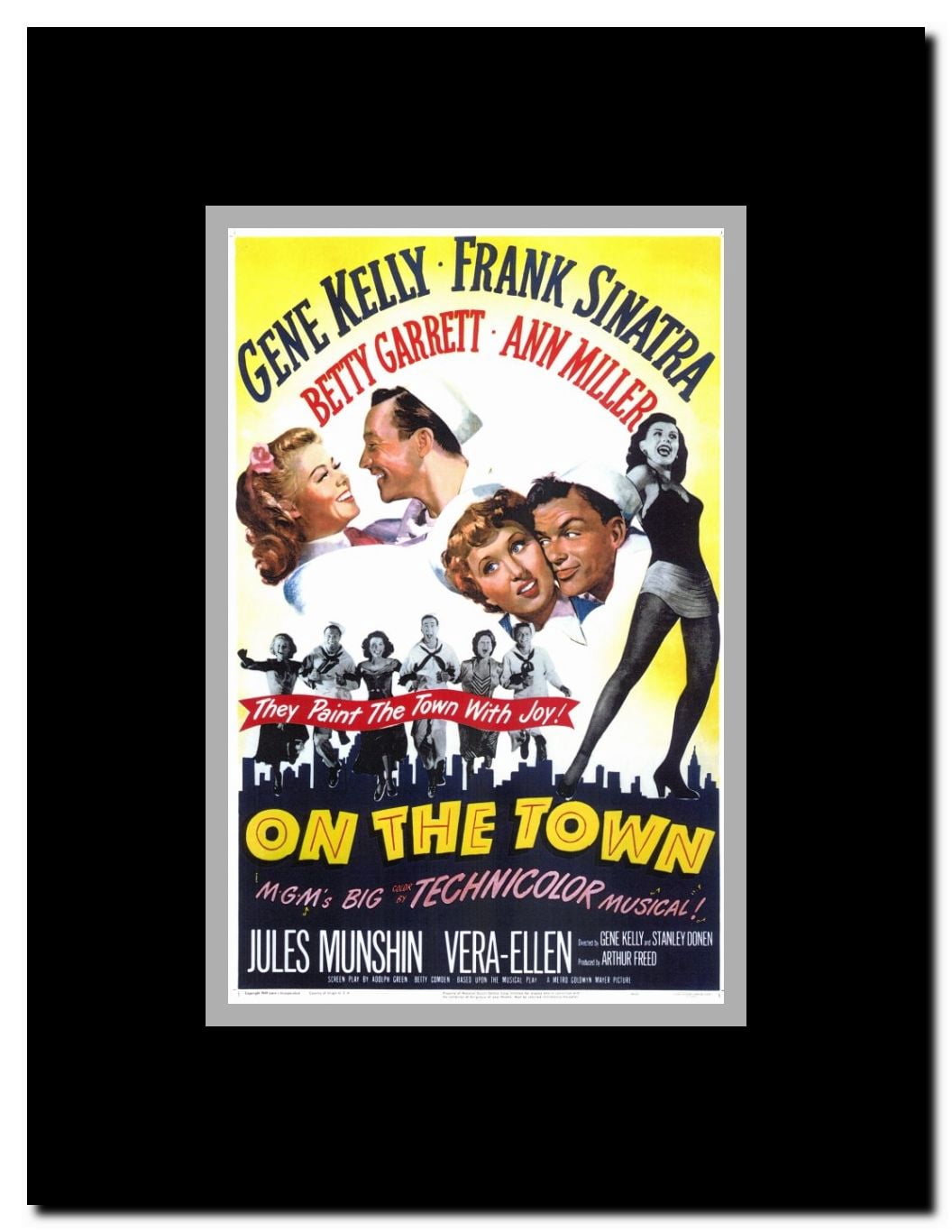 On the Town Framed Movie Poster