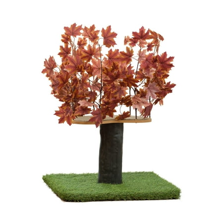 On2Pets 2ft Interchangeable Leaves Cat Activity Tree, Indoor Cat Tower, Comfy Cat Condo with Scratching Pads