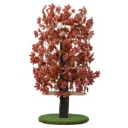 On2Pets Cat Tree with Leaves, Cat House & Cat Activity Tree, Multi-Level Cat Condo for Indoor Cats, Round Base