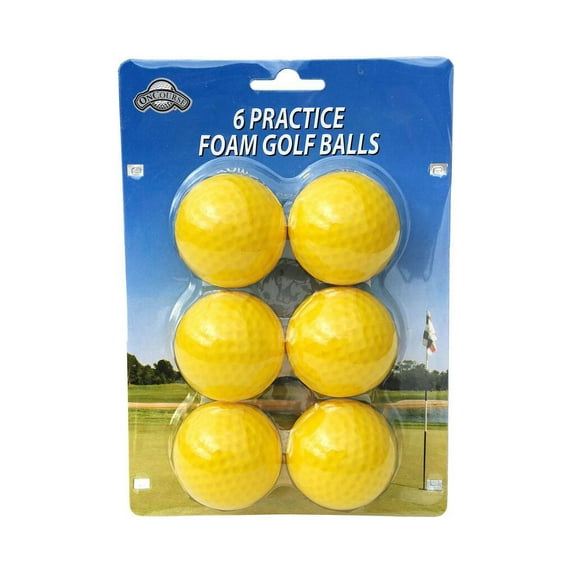 OnCourse Golf Balls, Yellow, 6 Pack