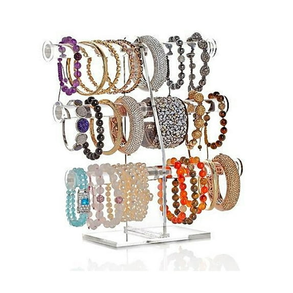 OnDisplay 3 Tier Acrylic Bracelet/Necklace/Bangle T-Bar Tree Stand