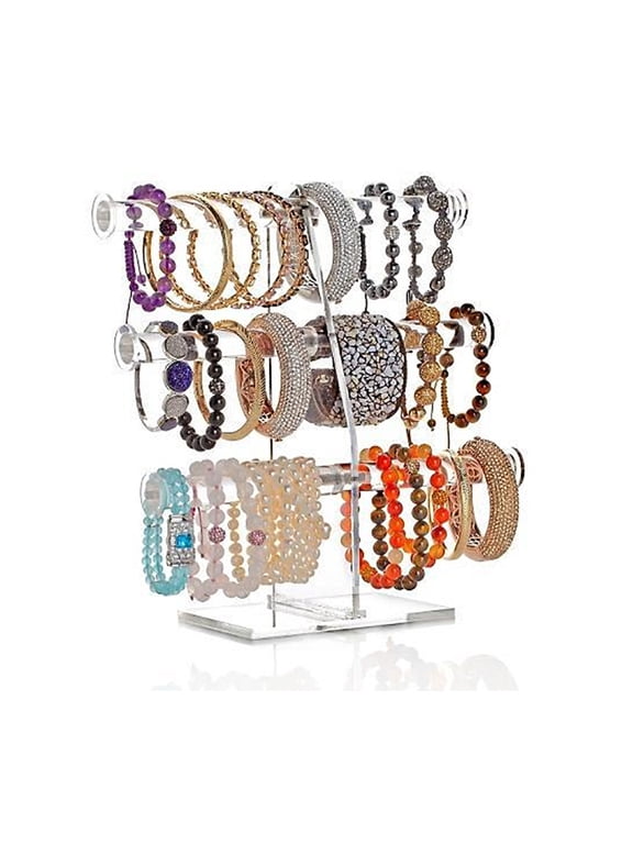 3 Tier Acrylic Bracelet/Necklace/Bangle T-Bar Tree Stand