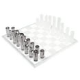 thumbnail image 1 of OnDisplay 3D Luxe Acrylic Smoke & Frost Luxury Laser-Cut Chess Set, 1 of 7