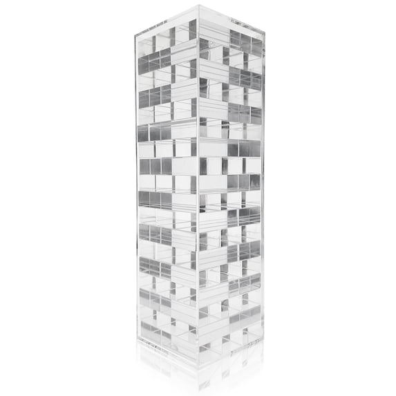 OnDisplay 3D Luxe Acrylic Stacking Tower Puzzle Game (Clear)