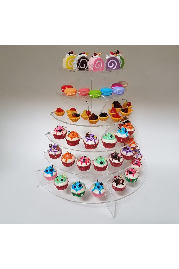 Acrylic Display Rack/Stand - 6 Tiered Shelf System