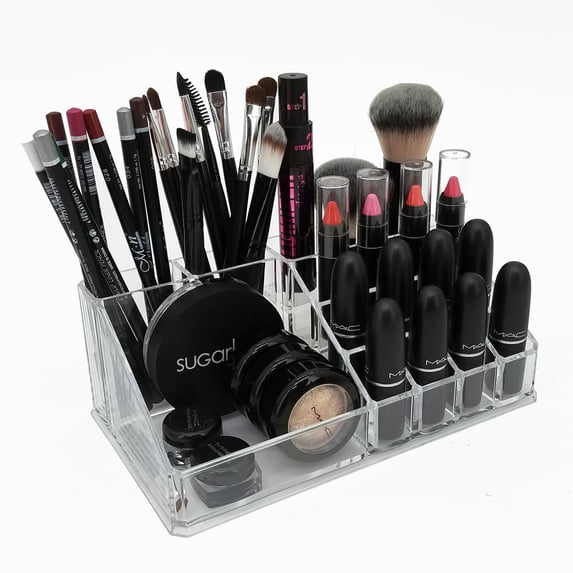 OnDisplay Annie Deluxe Acrylic Cosmetic/Jewelry Organization Tray - Clear