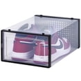 thumbnail image 1 of OnDisplay Clik Stackable Interlocking Shoe Box System (Standard Clear/Black, Single Box), 1 of 7