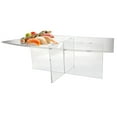 thumbnail image 1 of OnDisplay Cross Tier Acrylic Display Rack/Stand - Clear Food Display Stage (5" Height), 1 of 7