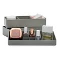 thumbnail image 1 of OnDisplay Deluxe Makeup/Cosmetic/Jewelry Organizer - Stacking Divided Tray Organization, 1 of 7