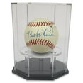 thumbnail image 1 of OnDisplay Deluxe UV-Protected Baseball/Tennis/Softball Display Case - Octagon Black Base, 1 of 4