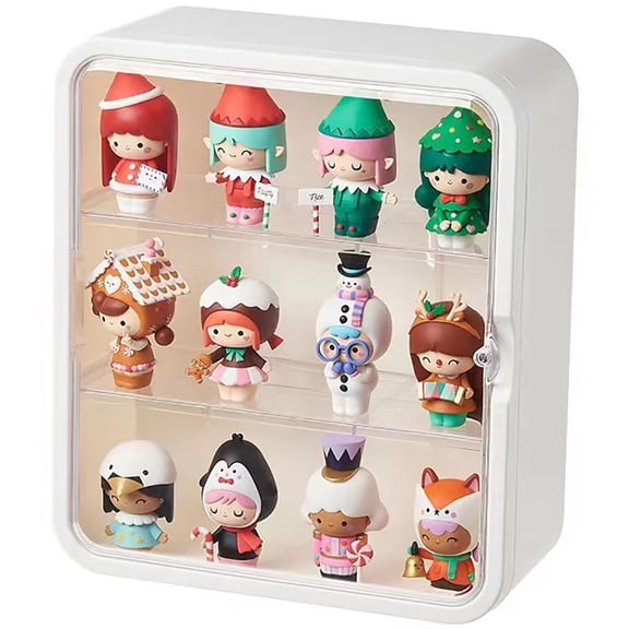 OnDisplay Deluxe UV-Protected Clear Figurine Display Box - Table or Wall Mount Action Figure Toy Cabinet