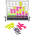 thumbnail image 1 of OnDisplay Luxe Glowing Acrylic Four In a Row Game w/Lights & Remote Control (Pink/Yellow), 1 of 7