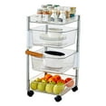 thumbnail image 1 of OnDisplay Multi-Tier Rotating Swivel Bin Storage Basket Tower - Kitchen/Bath/Laundry Organizer Utility Cart (Four Tier), 1 of 7
